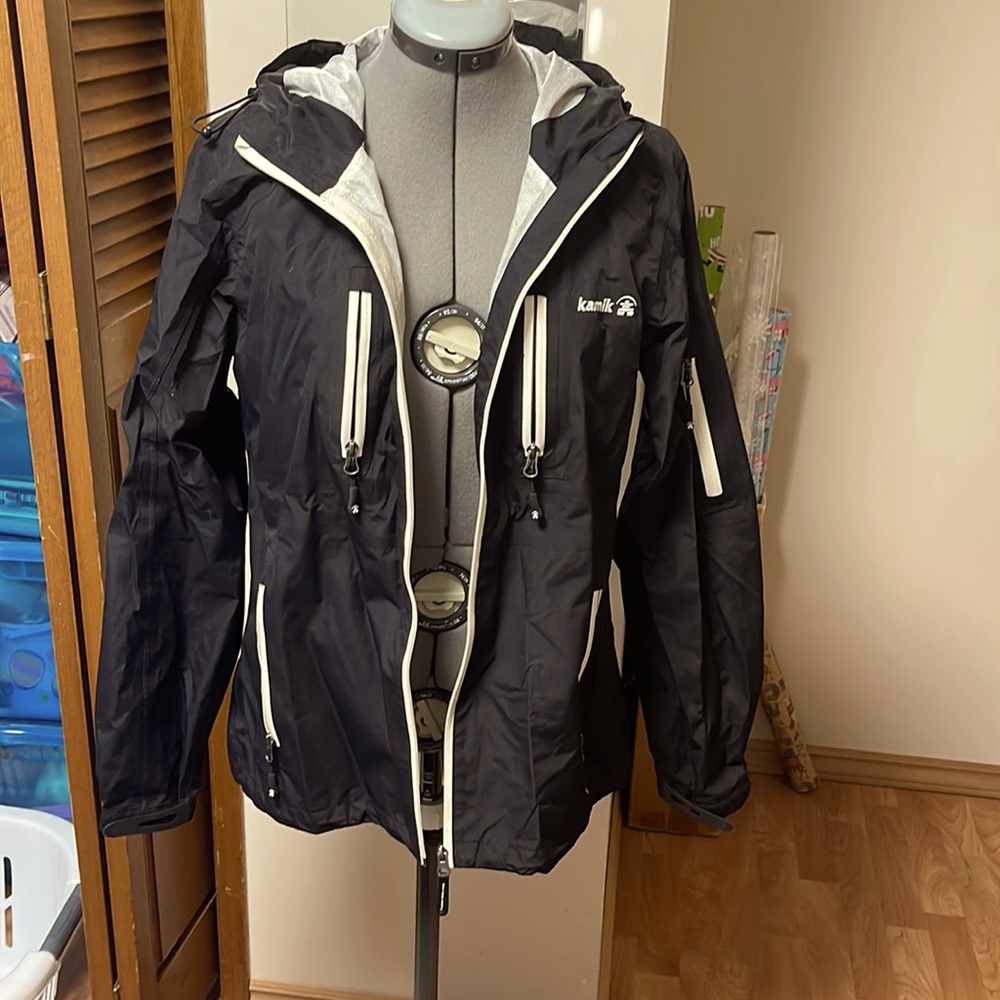 Kamik rain jacket black size m